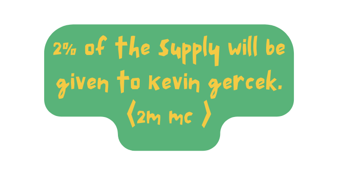 2 of the supply will be given to Kevin gercek 2m mc